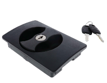 Carbine Australia Flush Mount Cabinet Lock, Vertical Cam, Keyed to Differ Black