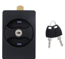 Carbine Australia Flush Mount Cabinet Lock, Vertical Cam, Keyed to Differ Black