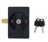 Carbine Australia Flush Mount Cabinet Lock, Vertical Cam, Keyed to Differ Black