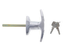 Carbine Australia T Handle - Front Fix & Rear Fix - Basic Handle - LF 60000 keyway Chrome Plate