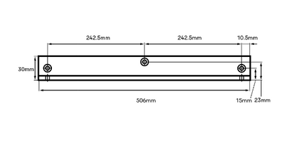 HENDERSON 2616 SERIES ACCESSORY - ANGLED MOUNTING PLATE RAIL WHITE
