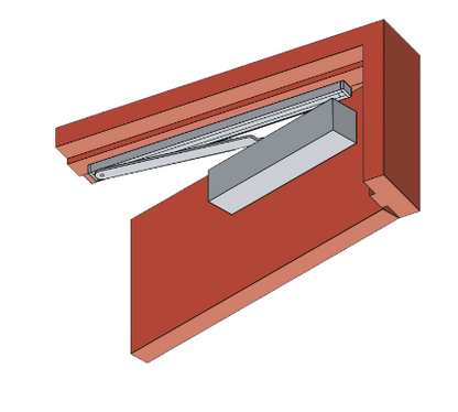 HENDERSON 2616 SERIES ACCESSORY - ANGLED MOUNTING PLATE RAIL WHITE