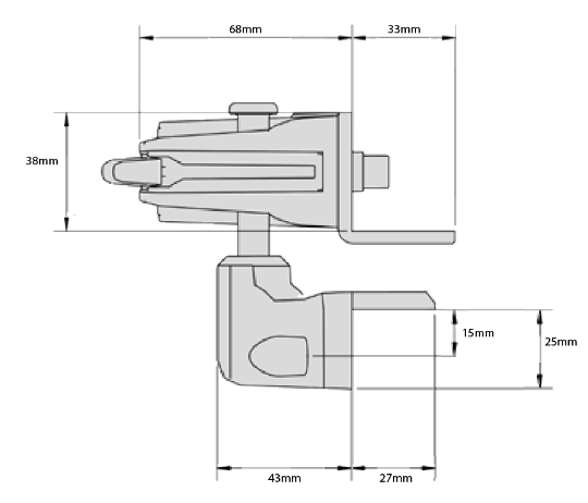 D&D Technologies DD TECH LOKKLATCH DELUXE 3 - SHORT BOLT WITH TRUECLOSE HINGES