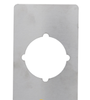 Carbine Australia Carbine CTP-LS1, Trim plate, Suits Lockset 60/70 Reversible 130mm x 85mm x 1.6mm -Stainless Steel