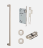 Iver Baltimore Pull Handle 21309 Centre to Centre 600mm & 900mm Satin Nickel - Pull Handle Single And Entrance Kit
