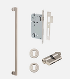 Iver Baltimore Pull Handle 21309 Centre to Centre 600mm & 900mm Satin Nickel - Pull Handle Single And Entrance Kit