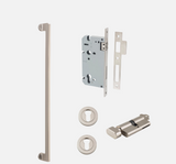 Iver Baltimore Pull Handle 21309 Centre to Centre 600mm & 900mm Satin Nickel - Pull Handle Single And Entrance Kit