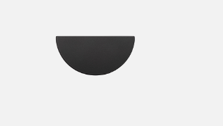 Iver Osaka Drawer Pull Half Moon Available in 6 Colours: Signature Brass, Matt Black ,Polished Chrome, Brushed Chrome ,Brushed Brass, Satin Nickel