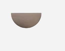 Iver Osaka Drawer Pull Half Moon Available in 6 Colours: Signature Brass, Matt Black ,Polished Chrome, Brushed Chrome ,Brushed Brass, Satin Nickel