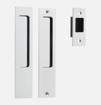 Iver Rectangular 21414 Sliding Door Pull Passage ,Privacy & Entrance Kit