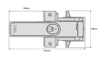 D&D Technologies DD TECH LOKKLATCH MAGENTIC LOCKABLE DUAL SIDED LOCKWOOD ALIKE (KA) & DIFFERENT( KD)