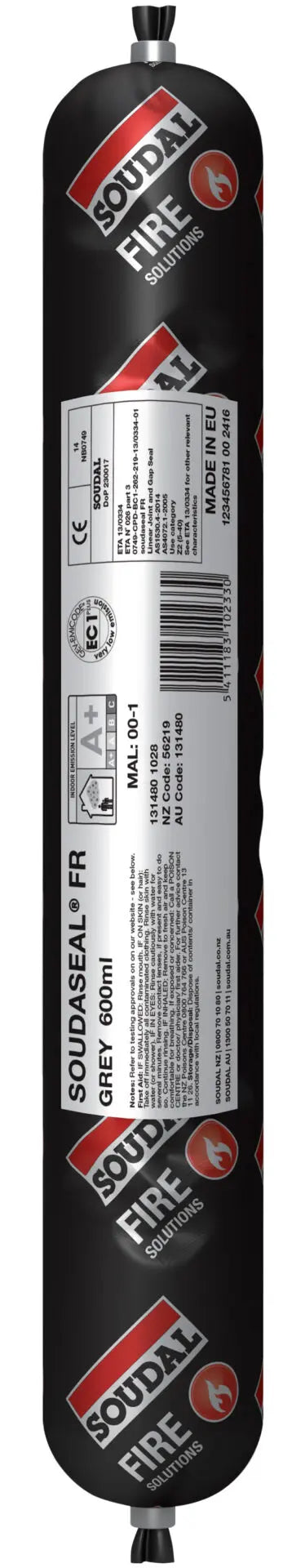 SOUDAL FIRE RATED ELASTIC JOINT SEALANT 600ML  -  PRICED PER UNIT - MINIMUM ORDER QUANTITY 12 UNITS