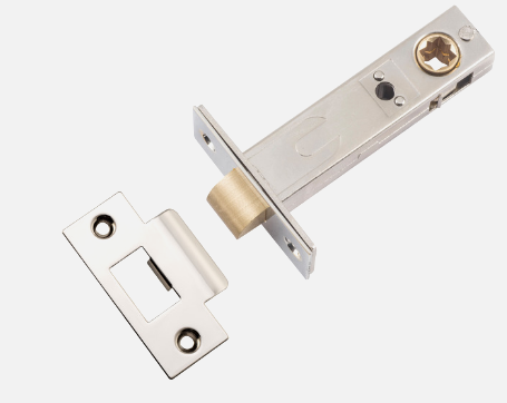 Iver Tube Latch Split Cam Hard Sprung T' Striker Backset 45mm ,60mm,70mm-Polished Nickel