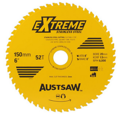Trucut Heavy Duty Austsaw Extreme Stainless Steel Blade 135mm x 50T,52T ,56T ,64T ,96T & 110T(Teeth)