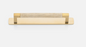 Iver Brunswick Cabinet Pull Centre to Centre 160mm & 256mm Brushed Gold PVD - With Backplate & No Backplate