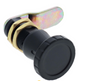 Carbine Australia Cam Lock -Locked by Padlock With Space for Name Decal Length 29.6mm x 19mm Diameter Black & Satin Chrome