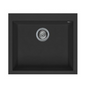 BURNS & FERALL ELLECI QUADRA GRANITEK 540x440MM ELGQ105-40 UNDERMOUNT & TOP MOUNT FULL BLACK & WHITE