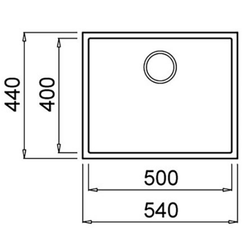 BURNS & FERALL ELLECI QUADRA GRANITEK 540x440MM ELGQ105-40 UNDERMOUNT & TOP MOUNT FULL BLACK & WHITE