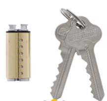 Carbine Australia 530 Cylinder for CDEP Padlock Keyed Alike & Keyed to Differ 6pin C4 Satin Chrome