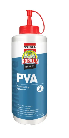 Soudal Gorilla Crosslinking PVA 250ml, 500ml, 1litre, 5litres & 20litres Priced Per Unit