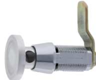 Carbine Australia Cam Lock -Locked by Padlock With Space for Name Decal Length 29.6mm x 19mm Diameter Black & Satin Chrome