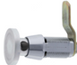 Carbine Australia Cam Lock -Locked by Padlock With Space for Name Decal Length 29.6mm x 19mm Diameter Black & Satin Chrome