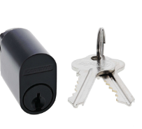 Carbine Australia Oval 570 Type Cylinder 38mm Keyed to Differ Available in 3 colours : Matte Black ,Polished Brass ,Chrome plate