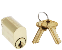 Carbine Australia Oval 570 Type Cylinder 38mm Keyed to Differ Available in 3 colours : Matte Black ,Polished Brass ,Chrome plate
