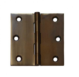 Lohala Hinge Brass 75mm x 75mm x 2.5mm Fixed Pin - Available in 4 Colours : Brushed Nickel ,Bronze ,Polished Lacquered & Satin Chrome