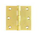 Lohala Hinge Brass 75mm x 75mm x 2.5mm Fixed Pin - Available in 4 Colours : Brushed Nickel ,Bronze ,Polished Lacquered & Satin Chrome