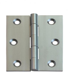 Lohala Hinge Brass 75mm x 75mm x 2.5mm Fixed Pin - Available in 4 Colours : Brushed Nickel ,Bronze ,Polished Lacquered & Satin Chrome