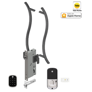 YALE ASSURE SL SMART-READY LOCK WITH APEX 147X450 ENTRANCE SET SATIN NICKEL
