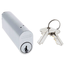 Carbine Australia Oval 570 Type Cylinder 76mm & 48mm Extended, Keyed to Differ Satin Chrome