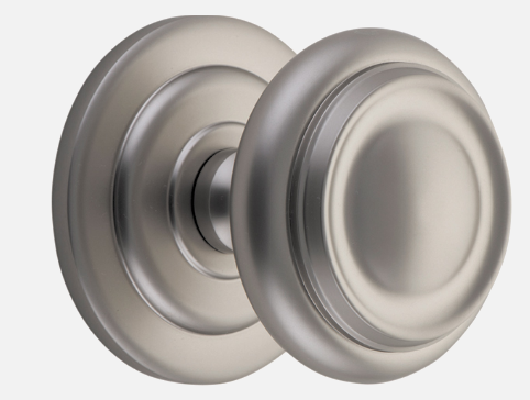 Iver Sarlat Centre Door Knob Polished Brass & Satin Nickel
