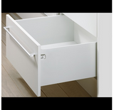 Hettich Germany  MultiTech Drawer set, System, White With 2 Front Connectors Height 214mm / Nominal Length Available in 5 Sizes : 350mm ,400mm ,450mm ,500mm & 550mm