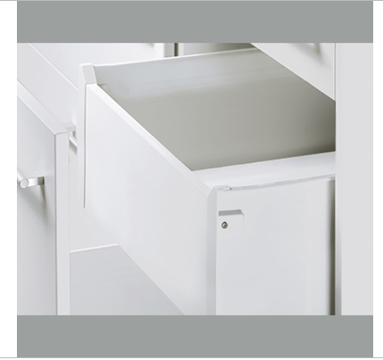 Hettich Germany  MultiTech Drawer Set, System, Height 214mm- White With 2 Front Connectors, Length Available in 5 Sizes