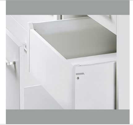Hettich Germany  MultiTech Drawer set, System, White With 2 Front Connectors Height 214mm / Nominal Length Available in 5 Sizes : 350mm ,400mm ,450mm ,500mm & 550mm