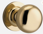Iver Cambridge Door Knob 0200 Round Rose Polished Brass - Passage kit , privacy kit & Entrance Kit (Dual Function 5 pin and Key Thumb 6 Pin)