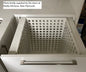 Tanova Designer Series Pull Out Soft Close  Laundry Basket  600mm Cabinet 1x100L Steel Basket White