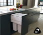 Tanova NZ Designer Soft Close Kitchen Bin - 800mm, 600mm,450mm,400mm,350mm,300mm Cabinet - 4 x 24Litre ,4 x 12Litre ,2 x 36Litre,,2 x 24Litre,2 x 18Litre & 2 x 12Litre – White