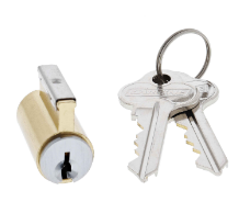Carbine Australia C4 Cylinder 5 Pin ( 001 Inner Cyl ) for 4395 Roller Door Lock  ( Use 5 or 6 pin keys ) - Chrome