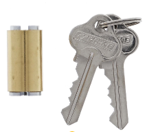 Carbine Australia C4 Cylinder 5 Pin ( 001 Inner Cyl ) for 4395 Roller Door Lock  ( Use 5 or 6 pin keys ) - Chrome