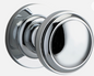 Iver Paddington Door Knob 0214 Round Rose Polished Chrome - Passage kit , privacy kit & Entrance Kit (Dual Function 5 pin and Key Thumb 6 Pin)
