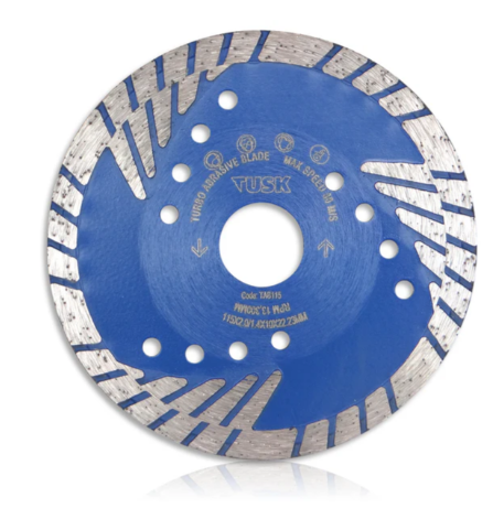 Tusk Heavy Duty Turbo Abrasive Blades -115mm x 2.0/1.4 x 10 x 22.23 ,125mm x 2.0/1.4 x 10 x 22.23 ,180mm x 2.6/1.6 x 10 x 25.4 & 230mm x 2.8/1.8 x 10 x 25.4 With M14 Flange