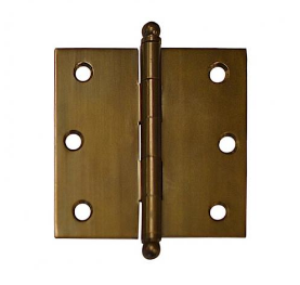 Lohala Hinge Brass 75mm x 75mm x 2.5mm Loose Pin Available in 4 Colours : Brushed Nickel ,Bronze ,Polished Brass & Satin Chrome