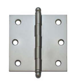 Lohala Hinge Brass 75mm x 75mm x 2.5mm Loose Pin Available in 4 Colours : Brushed Nickel ,Bronze ,Polished Brass & Satin Chrome