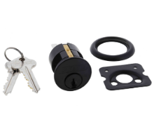 Carbine Australia Rim Cylinder 5 pin C4 & 6 pin C4 Available in 4 Colours : Satin Chrome Matte Black ,Chrome Plate & Polished Brass