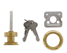 Carbine Australia Rim Cylinder 5 pin C4 & 6 pin C4 Available in 4 Colours : Satin Chrome Matte Black ,Chrome Plate & Polished Brass