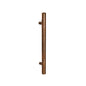 MILES NELSON ENTRANCE DOOR COPPER PULL HANDLES 600MM NATURAL FINISH (PAIR) ROUND AND SQUARE