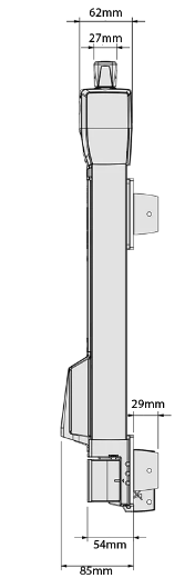 D&D Technologies DD TECH MAGNA LATCH S3 ALERT TOP PULL W/ADJUSTABLE STRIKER